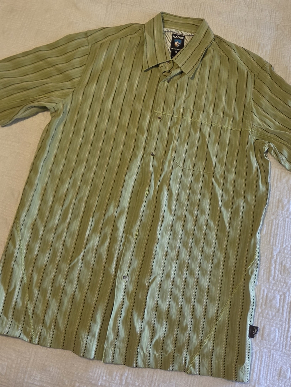 Kuhl Men's Short Sleeve Button-Up, Size Medium